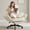 Beige, variant on Ultifit Big and Tall Office Chair with Swivel Armrests, Executive Leather Criss Cross Desk Chair with Spring Cushion, Ergonomic Computer Chair with Headrest & Footrest, Brown