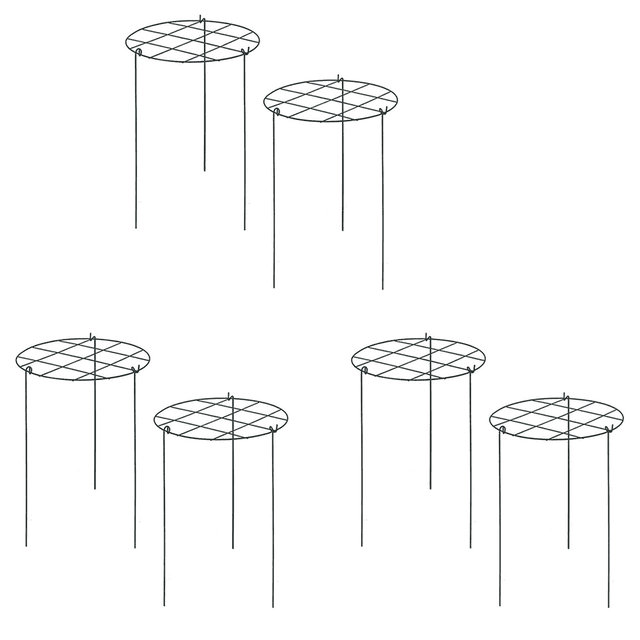 6X Peony Stand, Peony Support Cage, Plant Stand Growing Plant Stand Suitable for Roses, , Orchids,6 x climbing frame,Green