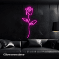 thumbnail image 2 of Glowneon Rose Flower Neon Light, Rose Wall Art Decoration Led Sign, 2 of 4