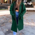 thumbnail image 5 of Qiopertar Women's Hoodies Zip Hooded Long Sleeve Oversized Fleece Coat Casual Warm Fall Winter Loose Cardigan Sweatshirt, Green 3XL, 5 of 7