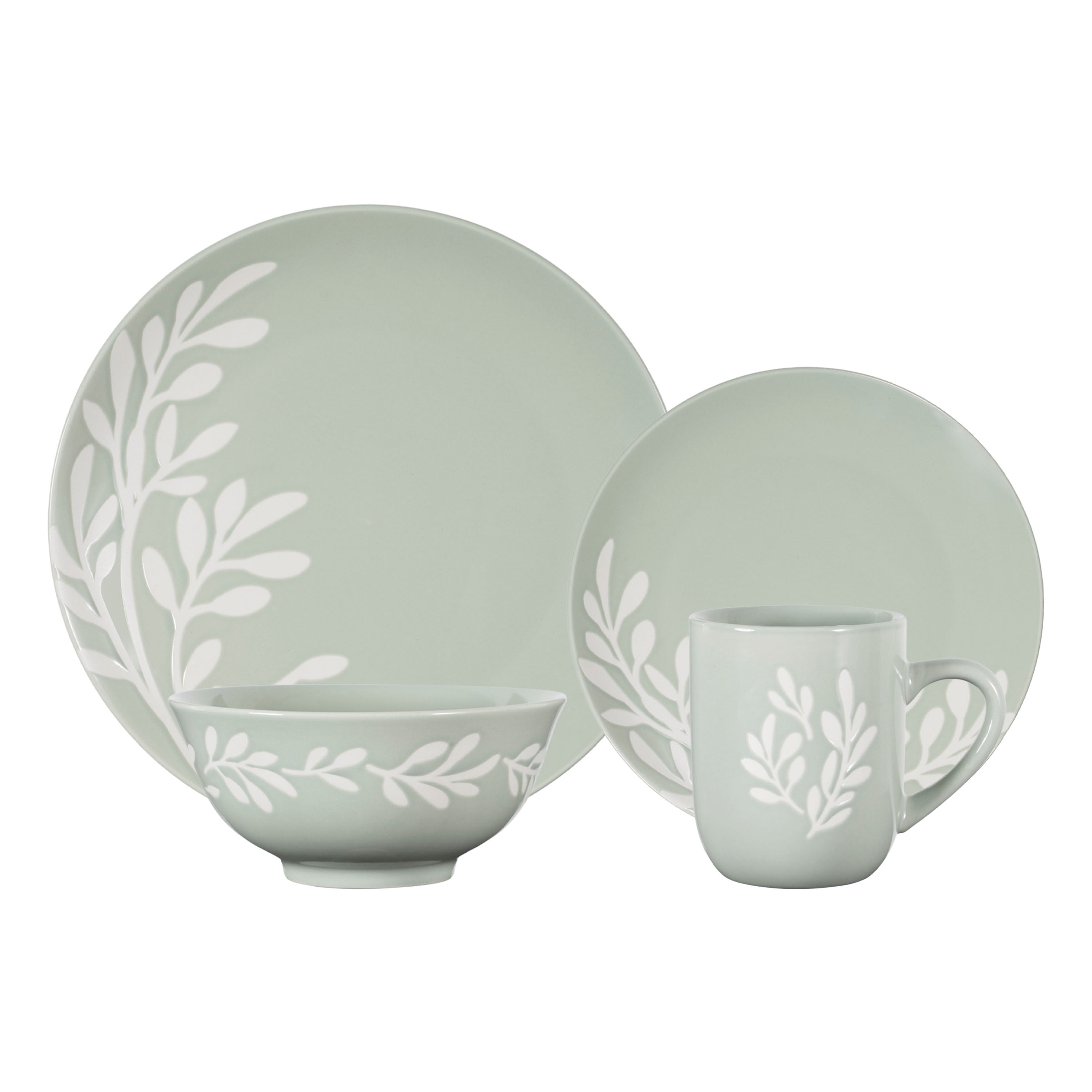Mainstays 12oz Emelie Green Stoneware Mug
