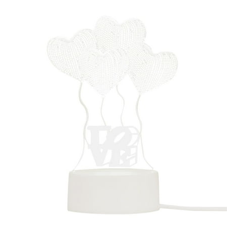 

YUEHAO LED light 3D Love Lamp 3D Lamp 3D Lamp Love I Love You 3D Optical Night Light For Valentine s Day Birthday Anniversary Romantic Gifts light children s bedroom B