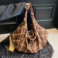 thumbnail image 4 of Large Capacity Tote Backpack Convertible Shoulder Crossbody With Checkered Pattern, 4 of 8