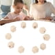 thumbnail image 1 of Cuentas De Madera Para Manualidades, Cuentas De Madera Sin Terminar, Resistentes Y Duraderas, Pequeñas Y Exquisitas Para Hacer Joyas Infantiles Para Hacer Collares, 1 of 7