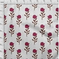 thumbnail image 4 of oneOone Cotton Cambric Magenta Fabric Floral Sewing Fabric By The Yard Printed Diy Clothing Sewing Supplies 42 Inch Wide, 4 of 4