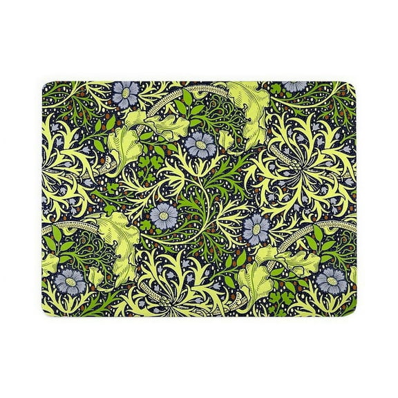 CafePress - William Morris Seaweed Vintage Floral - Large Sherpa Fleece Throw Blanket 80" x 60"