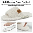 thumbnail image 4 of Ecetana House Slippers for Women Cozy Soft Fuzzy Slippers Slides Open Toe House Shoes with Memory Foam, 4 of 6