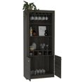 thumbnail image 1 of TUHOME Furniture Montenegro Bar Cabinet with Wine Rack for 5 Bottles, Espresso, 1 of 10