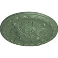 thumbnail image 3 of Ekena Millwork 11 3/4"OD x 3/8"P Stockport Ceiling Medallion, Hand-Painted Athenian Green, 3 of 6