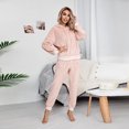 thumbnail image 2 of Fleece Pajamas Set for Women's Soft Casual Warm Winter Sweatsuit Pullover and Long Pants Sets Fuzzy Pj's Loungewear, 2 of 5