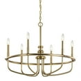 thumbnail image 4 of 52304CLZ Kichler Lighting Capitol Hill - 6 Light Large Chandelier In Traditional Style-22 Inches Tall and 28.75 Inches Wide-Classic Bronze Finish, 4 of 12