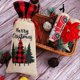 thumbnail image 4 of Bolsa de Vino ZHAOCHENG Navideña 36 x 15 cm con Cordón Diseño de Árbol de Navidad y Papá Noel, 4 of 4