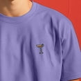 thumbnail image 5 of Dalix Espresso Martini Midweight Garment Dye Soft Tee Short Sleeve Cotton Shirt Mens in Purple Haze M Medium, 5 of 5