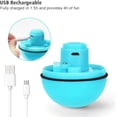 thumbnail image 3 of Juguete azul para gatos, pelota con luz LED, rotación automática de 360 grados y carga USB, juguete interactivo para gatos, perros y gatitos., 3 of 5