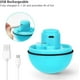thumbnail image 3 of Juguete azul para gatos, pelota con luz LED, rotación automática de 360 grados y carga USB, juguete interactivo para gatos, perros y gatitos., 3 of 5