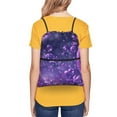 thumbnail image 4 of Naloa Purple Bubble Abstract Art Drawstring Backpack String Bag Cinch Water Resistant for Gym Shopping Sport Yoga, 4 of 6
