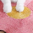 thumbnail image 4 of Rascador de sisal para gatos, poste para rascar, juguete para cama, afilador de garras, rascador para gatos, almohadilla para pulir uñas, muebles para mascotas, color rojo, 4 of 5