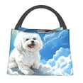 thumbnail image 1 of Easygdp Cute Cloud Bichon Frise Bolsa de Almuerzo Insulada Reutilizable, Bolsa de Mano y Bandolera para Oficina, Trabajo, Viajes, 1 of 6