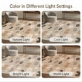 thumbnail image 7 of ODIKA 5'x7' Beige Brown Geometric Pattern Decor Washable Area Rug Modern Abstract Shapes with Natural Flair for Guest Room, Lounge, Apartment, Non-Slip Low Profile, Stain Resistant, 7 of 7