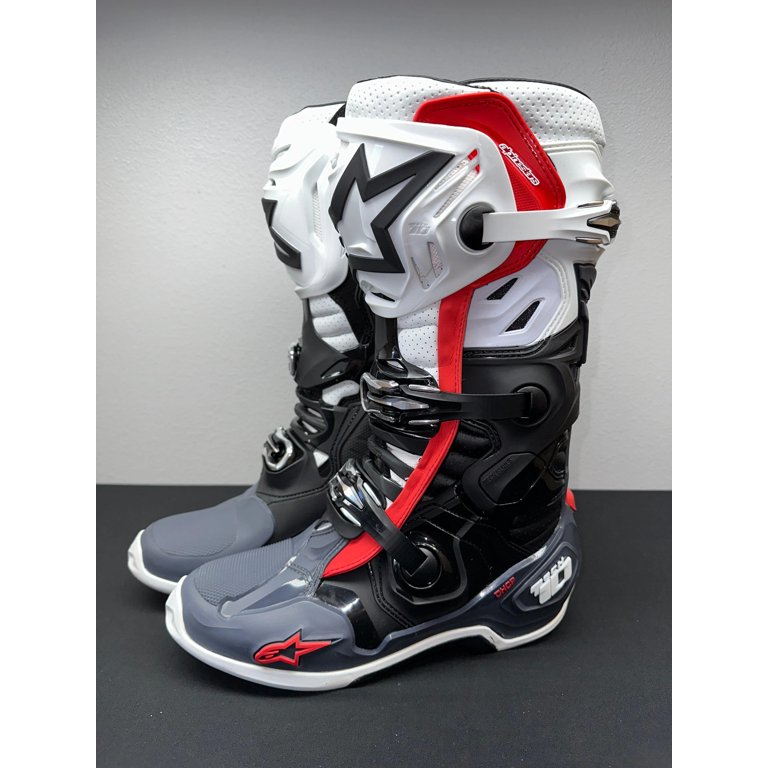 Alpinestars Tech 10 ブーツ ホワイト/ブラック[9inch] Alpinestars Tech 10 Boots White | Alpinestars Mens Offroad