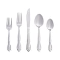 thumbnail image 1 of RiverRidge Home Products Rose 46-Piece Flatware Set, Service for 8, Non-Monogrammed, 1 of 1
