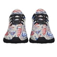 thumbnail image 5 of 4th Of July Red Black And Blue Wine Patriotic Shoes Sneakers Black Size 10.5, 5 of 7