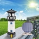 thumbnail image 1 of Lighthouse Solar LED Light Garden Yard Smart Sensor Lámpara giratoria (Negro), 1 of 5