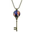 thumbnail image 1 of American Great Interesting Ridiculous Image Key Necklace Pendant Tray Embellished Chain, 1 of 3