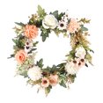 thumbnail image 4 of Fake Rose Wreath Simulation Flower Garland for Marriage Home Living Room Floral Decor, 4 of 6