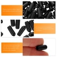 thumbnail image 4 of 100pcs DIEJA DE DIEADA PROTECTORES TERCADORES DE PANTALLA DE PELO CAPOS DE GOMA TAPOS DE FINAL DE DIY, 4 of 5