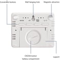 thumbnail image 2 of Digital Wall Clock Battery Operated – Large Display with Temperature, Date & Day, Silent Clock with 4 Time Zones, Wall or Table Use for Bedroom, Living Room & Office(RL  White 1 PC), 2 of 6