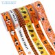 thumbnail image 2 of Cinta de Halloween para envolver regalos, cintas naranjas para manualidades, coronas con telaraña, murciélago de calabaza, lazos para el pelo, decoración del hogar de fiesta, 2 of 4