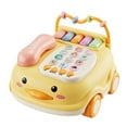 thumbnail image 1 of Juguete de desarrollo cognitivo, juguete interactivo para padres e hijos, luces de cuento de piano para bebés Amarillo, 1 of 9