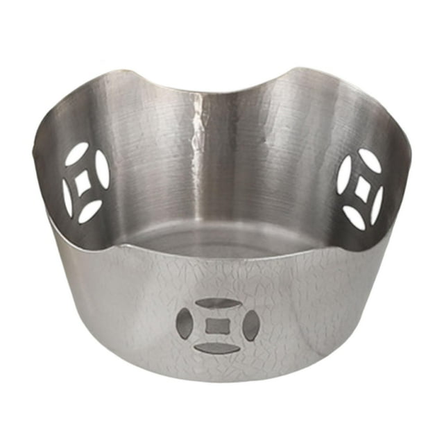 Base para quemador de alcohol, mini quemador de alcohol para acampar, base para quemador de alcohol para agua caliente plateado