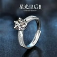 thumbnail image 4 of Moissanite Ring for Women 925 Sterling Silver 1 Carat Jewelry, 4 of 9