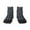 2 Black-2, variant on Spaceships And Stars In Outer Space Pattern Quarter Crew Socks,Toe Seamed Ankle Socks,Cotton Cushioned Breathable Athletic Crew Sports Socks