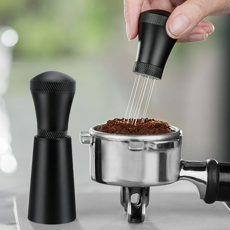 

SHIMELE Coffee Loose Powder Clumping Stirring Dispersing Needle Type Mini Portable Powder Needle Easy to Disassemble Coffee Powder Set with Powder Presser