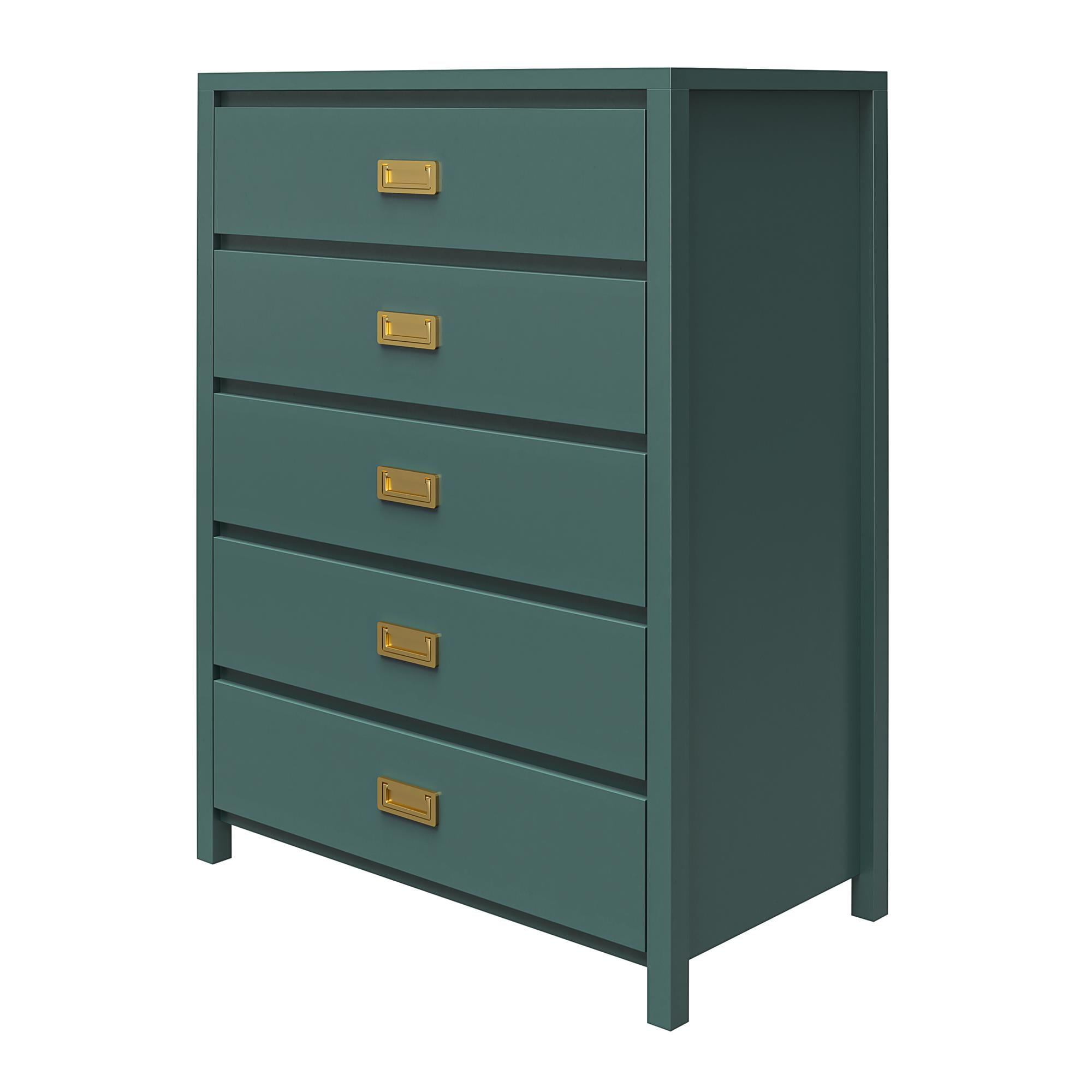 Max & Finn Haven 5-Drawer Kids' Dresser, Hunter Green