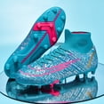 thumbnail image 2 of Zapatos de fútbol para hombre, botas de fútbol para entrenamiento al aire libre, AG/TF, hierba, antideslizante, tobillo alto, zapatillas cómodas, talla 35-45, novedad de 2022, 2 of 5