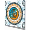 thumbnail image 2 of Large Rounded Symmetrical Flower Brown - Abstract Wall Art Canvas, 2 of 3