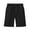 Black1, variant on Fouhkni Boys School Uniform Shorts Elastic Waisted Pull-On Flat Front Shorts Toddler Kids Plain Shorts