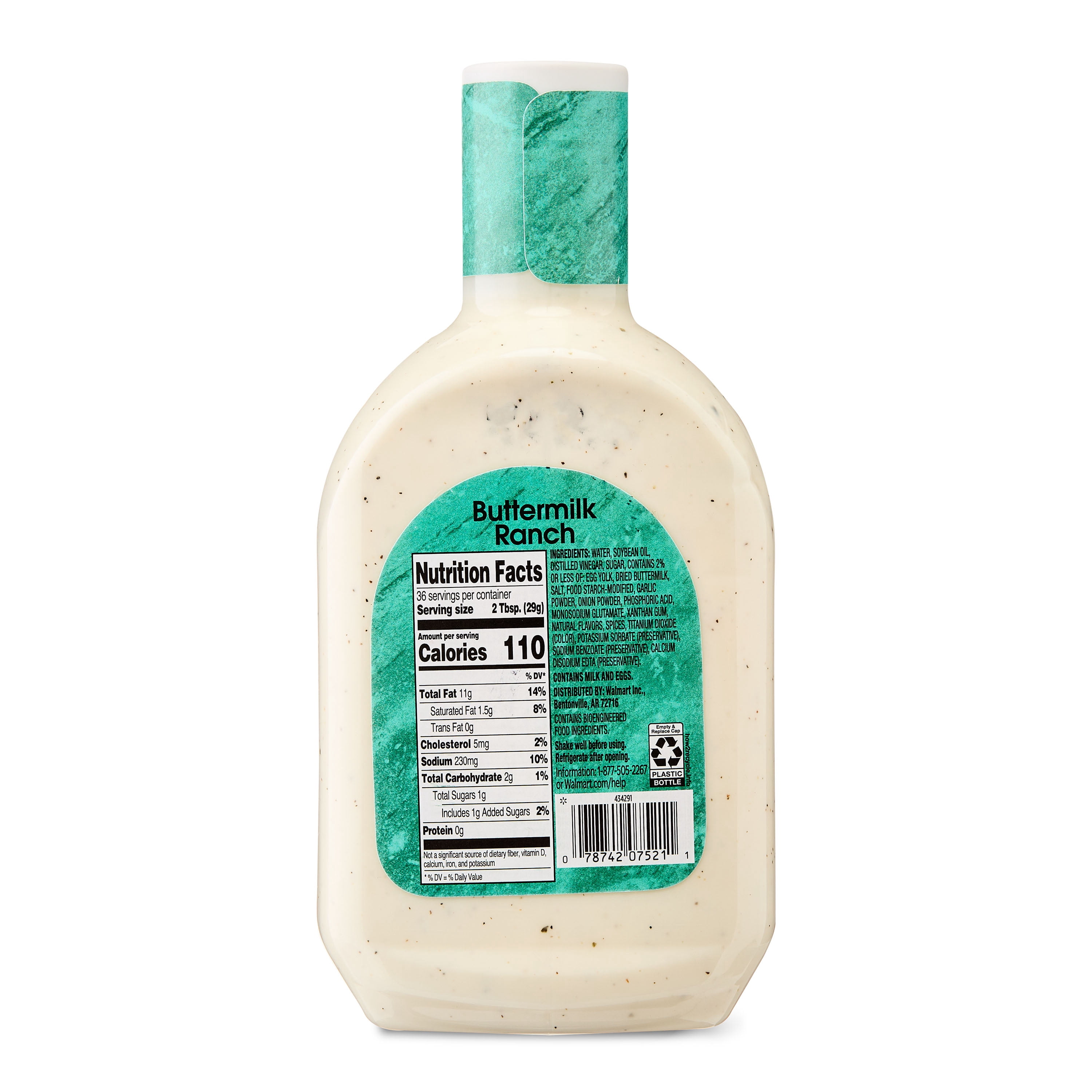 Great Value Buttermilk Ranch Dressing, 36 fl oz