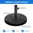 thumbnail image 4 of Base para paraguas Market Simple Deluxe Heavy Duty de 14 kg, color negro, 4 of 7
