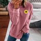 thumbnail image 2 of Gibobby Sudadera de mujer Sudaderas de moda de gran tamaño para mujer con cuello alto de manga larga trajes de otoño 2023(Rosa,XL), 2 of 4