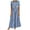 Light blue, variant on Homenesgenics Womens Skirts and Dresses Summer Fashion Casual Multi-button Denim Skirt Multi-pocket Denim Skirt