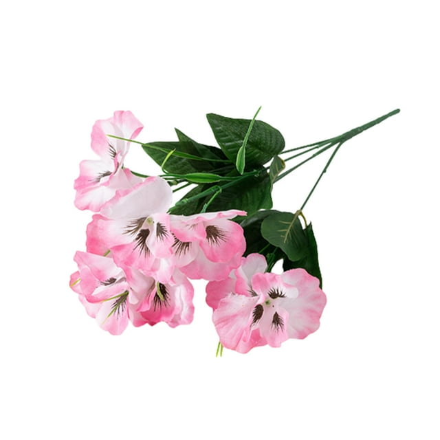 Bearachild 3x Iris Japonica simulado para decoraciones vibrantes para el hogar Simulación tridimensional y completa Decoración rosa