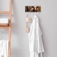 thumbnail image 7 of PhooArto Key Holder for Wall Decorative with 5 Key Hooks, Wood Board Cow Sunflower Holders Wall Mount Organizer with Mail Key Rack, Self Adhesive, 7 of 7