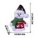 thumbnail image 3 of Lindo muñeco de nieve navideño sentado, figura decorativa para escaparate., 3 of 6