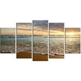 thumbnail image 3 of Design Art Bright Cloudy Sunset in Calm Ocean Contemporary Seascape Art Canvas, 3 of 3