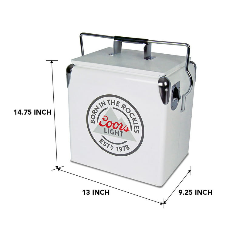 Coors Light 18 Can Ice Chest with Bottle Opener (14 Quarts/13 Liters) 
